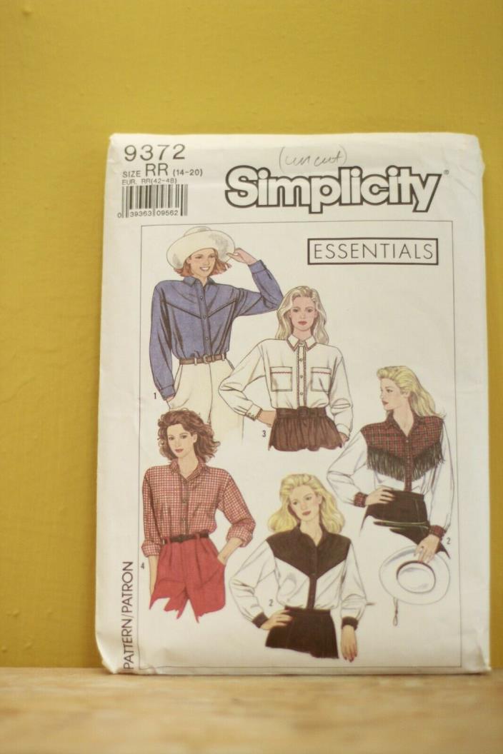 Simplicity 9372 Sewing Pattern
