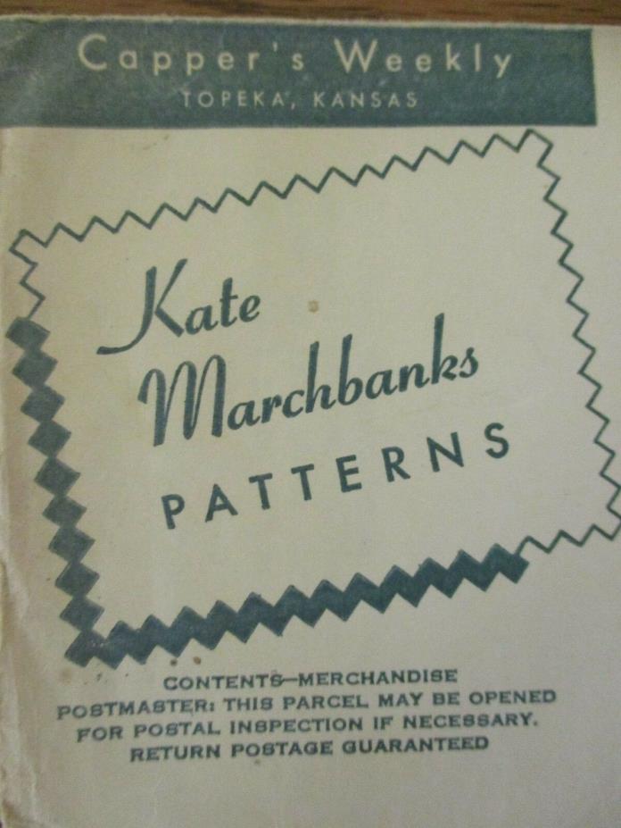 Vintage KATE MARCHBANKS Mail Order Pattern Embroidery Color Transfer-Mr & Mrs