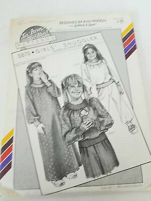 Stretch & Sew In-Ann-Instant Patterns #5875 Girls Snuggler Gown & Sweaters