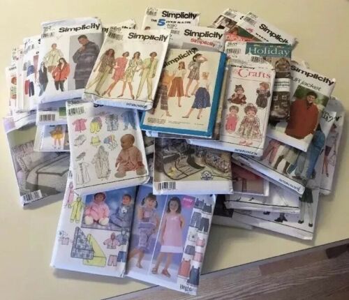 Vintage - Now Simplicity Sewing Patterns Lot of 68 Mixed