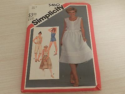 Simplicity Pattern #5460 Size 12 Miss