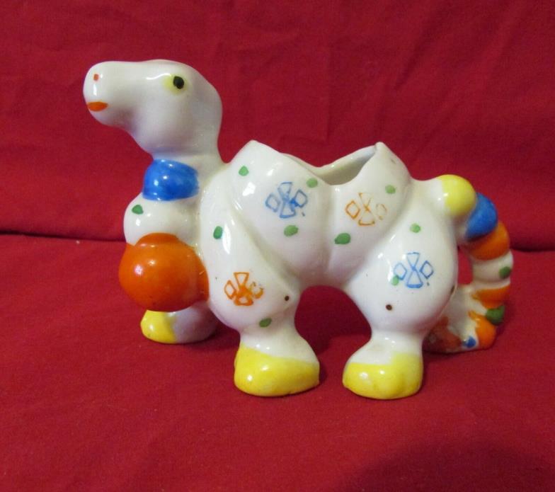 Vintage Retro Porcelain Pin Cushion Lizard Unique Made in Japan