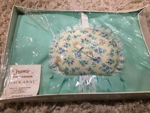 Vintage Francine Pin Cushion Sewing Quilting Embroidery Victorian Punch Needle