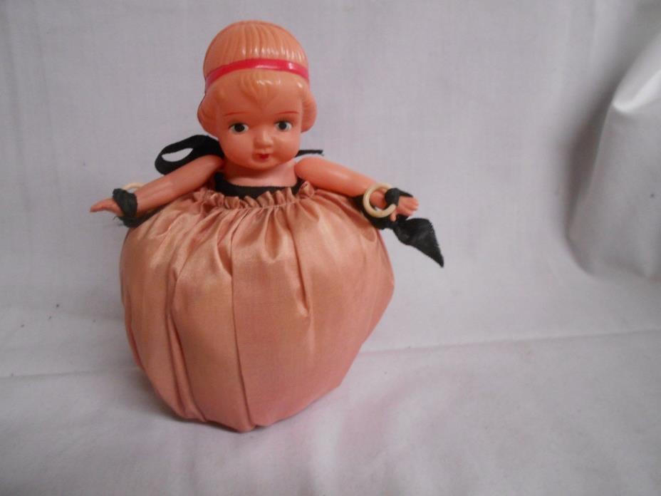 vintage celluloid doll sewing pincusion dolls