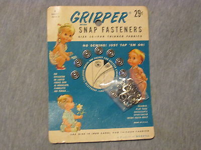 Gripper Snap Fasteners for Baby Retro Vintage 1950s Original Print Advertisement