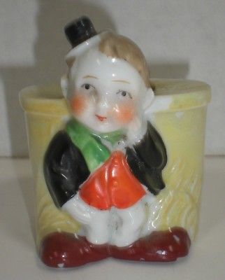 Pin Cushion BOY Man with TOP HAT and WELL Antique