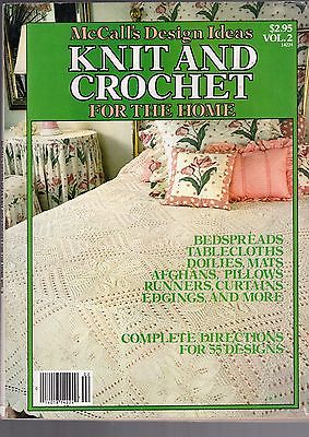 1981 McCALL'S DESIGN IDEAS KNIT AND CROCHET FOR THE HOME MAGAZINE-BEDSPREADS