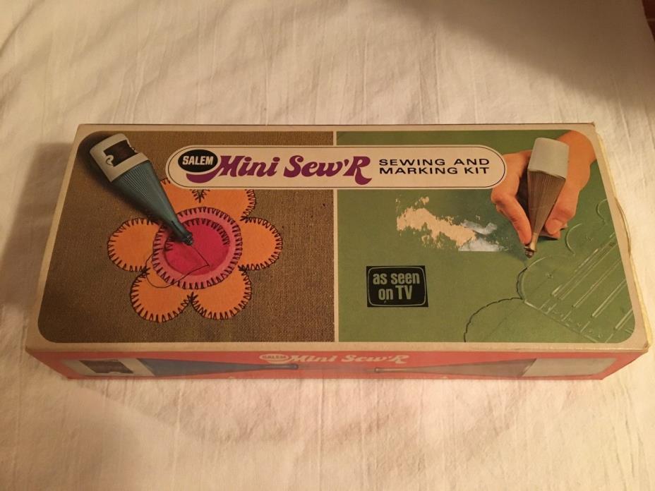 Vintage Salem Mini Sew'R Sewing & Marking Kit Portable Sewing Kit Stitching