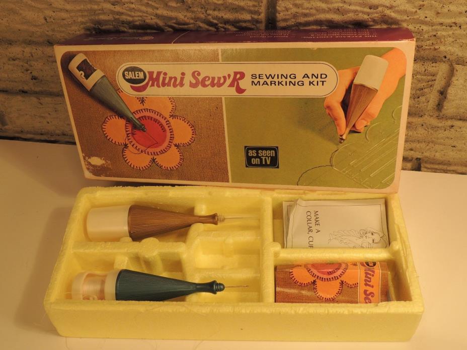 Vintage Salem Mini Sew'R Sewing & Marking Kit Portable Sewing Kit Stitching