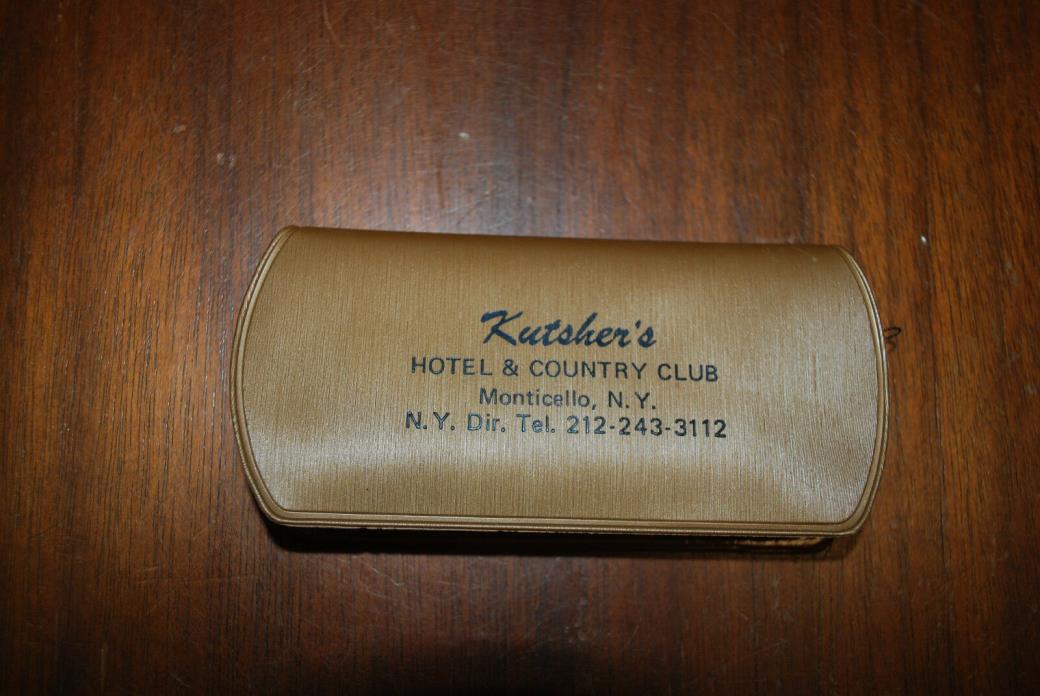 Vintage KUTSHER'S Hotel & Country Club Sewing Kit, Monticello, NY Sullivan Co.