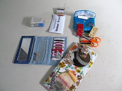 Lot of five Vintage Sewing Kits