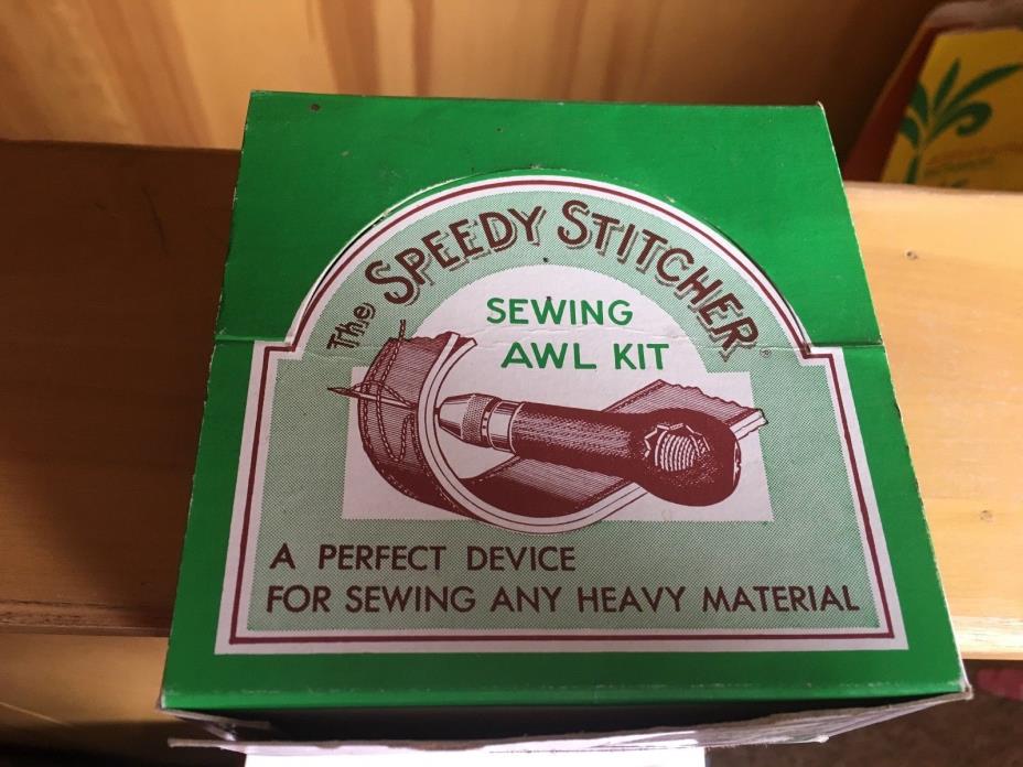 The Speedy Stitcher, SEWING AWL KIT for sewing any heavy material NEW
