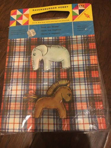 Vintage Ravensburger Hobby Horse And Elephant Kit
