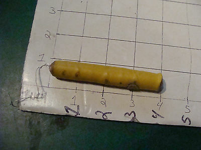 Vintage sewing item: early thread in wax, usable, neat.