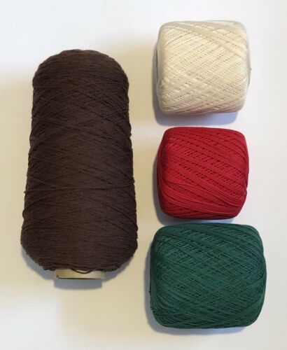 Lot of 4 Spools of String Crafts Sewing