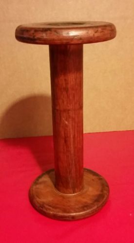 Vintage Wooden Thread Yarn Spool Spindle Large 11