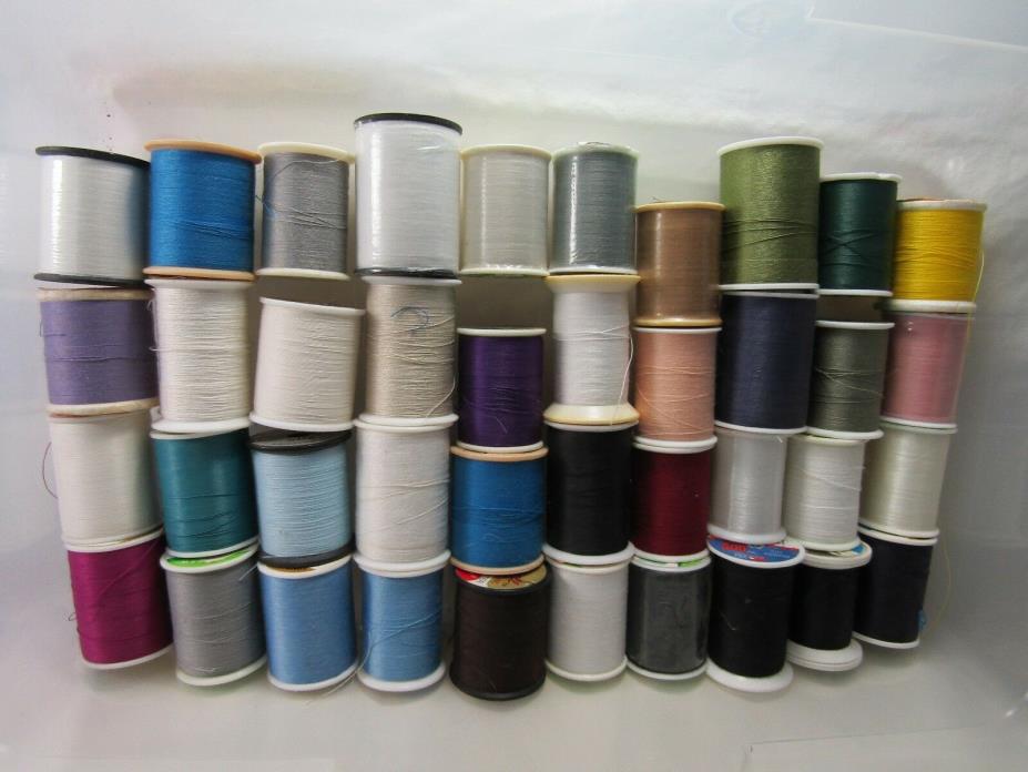 Mixed Lot of 65 Spools of Sewing Thread
