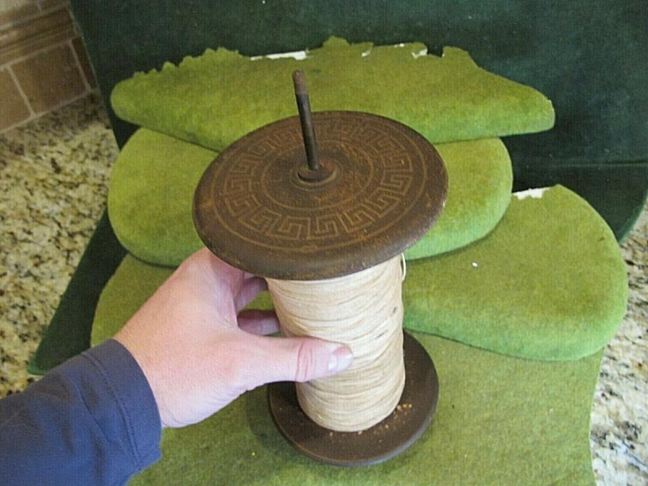 vintage primitive yarn,thread wooden spools,spool knitting,sewing,weaving