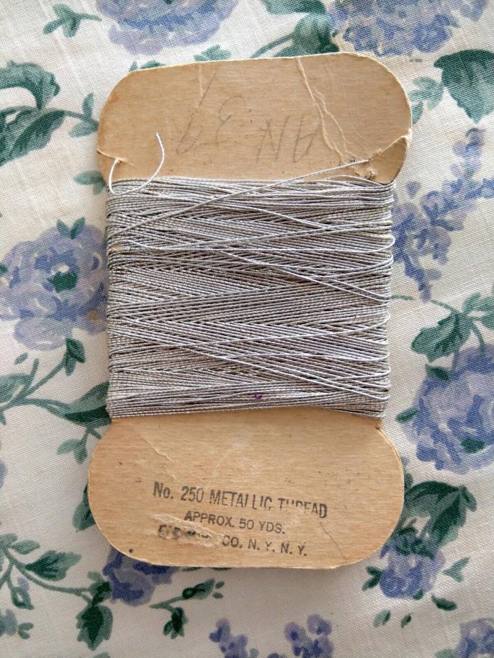 No. 250 Vintage Silver Metallic Embroidery Thread