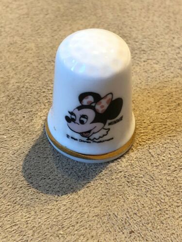 Vintage Radnor Minnie Mouse Thimble, Bone China Preowned Used