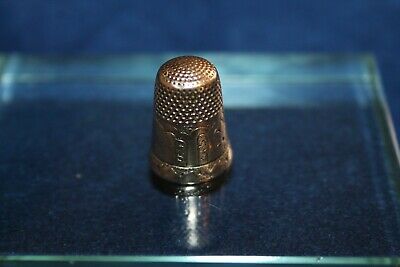 Vintage Antique 14k Yellow Gold Sewing Thimble