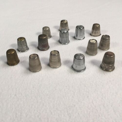 Thimble Lot Collection Of 14 Various Makers Various Conditions Sewing Items