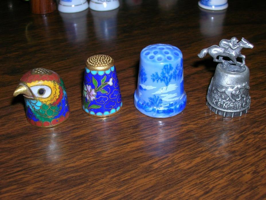 Vintage Mixed Thimble Lot of 32 - spousal collection