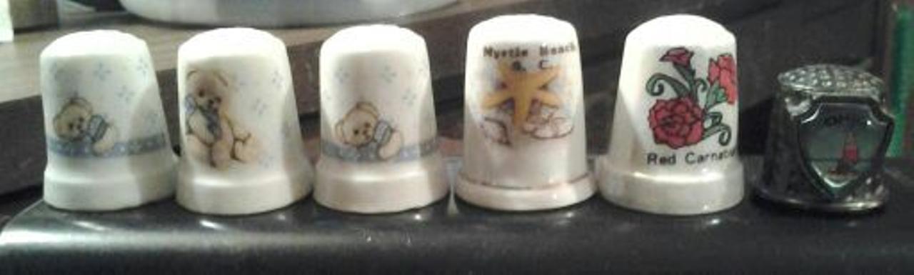 ASSORTED COLLECTIBLE THIMBLES - 6 Ct.