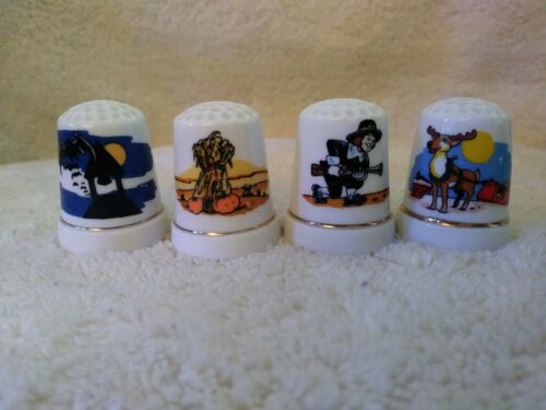 Vintage Lot Of Holliday Thimbles