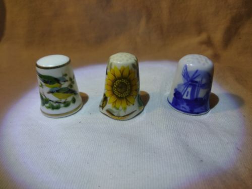 Collectible Decorative Ceramic/Porcelain Thimbles