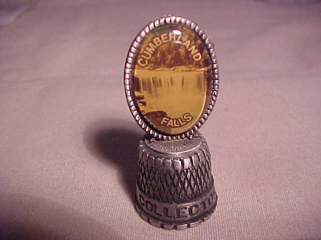 Cumberland Falls Collectors Souvenir Pewter Vintage Thimble