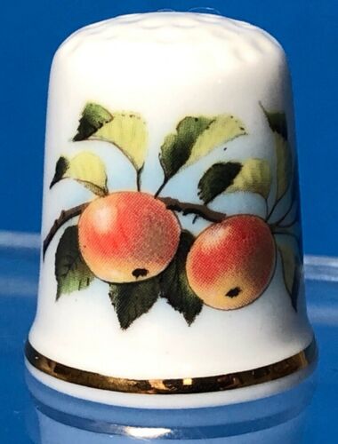 Vintage Thimble Royal Stanford Fine Bone China Orange Blossoms Butterfly Flowers