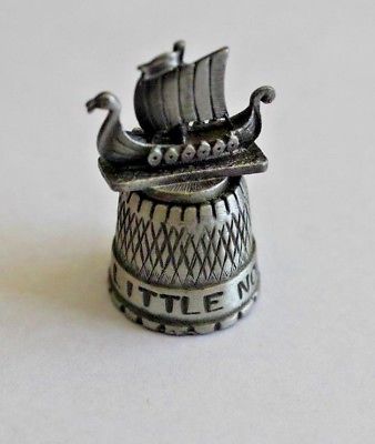 LITTLE NORWAY, WI Pewter Thimble