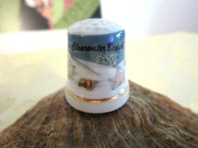 CLEARWATER BEACH PORCELAIN THIMBLE-NWOT