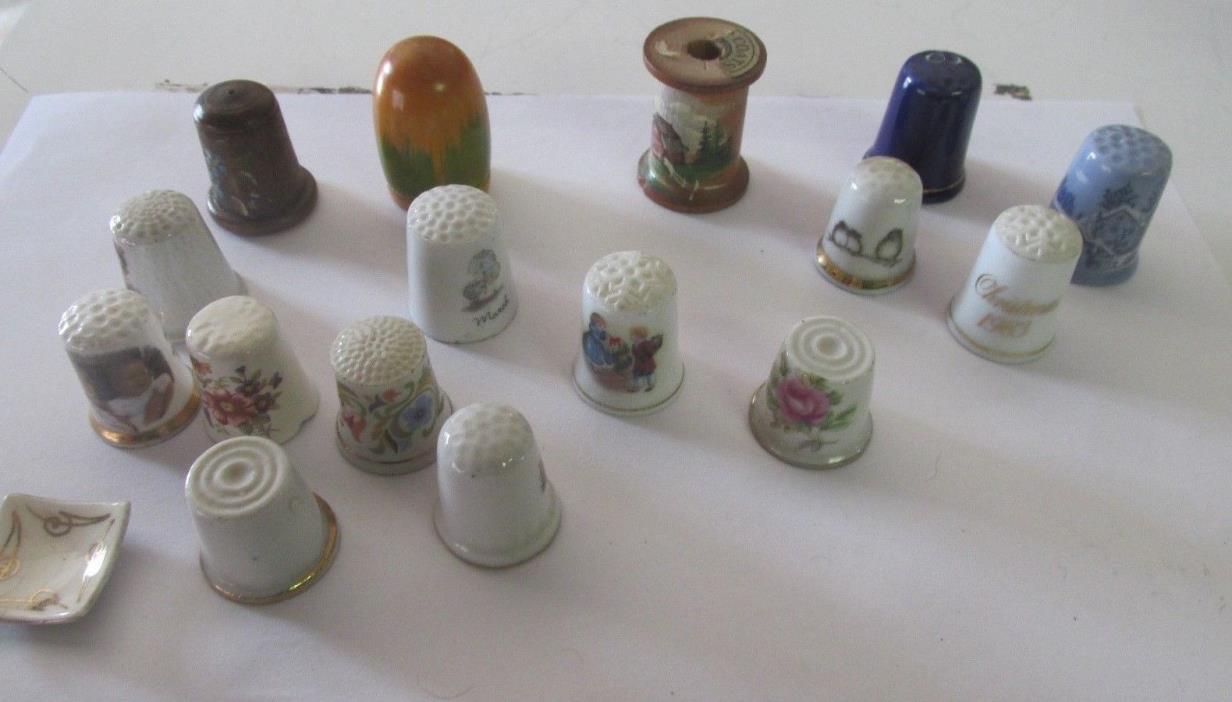 Vintage thimble collection 16 Total