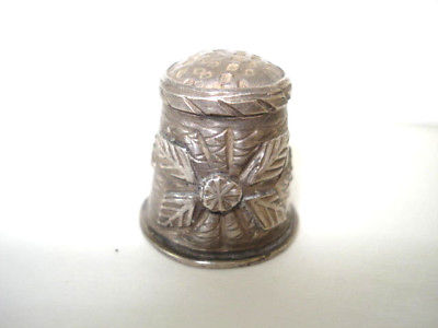 VINTAGE TAXCO 980 STERLING SILVER WAFFLED MUSHROOM TOP THIMBLE