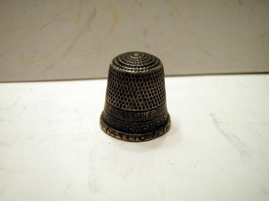 Vintage Sterling Silver Sewing Thimble. 925