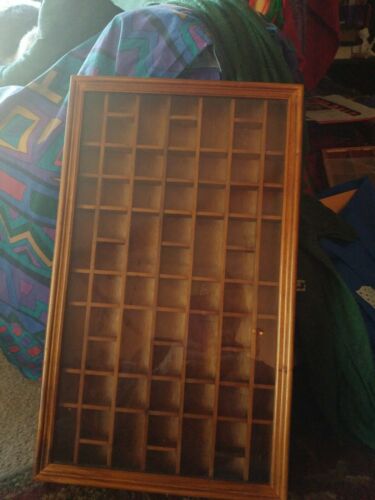 Wooden Thimble Display Case.
