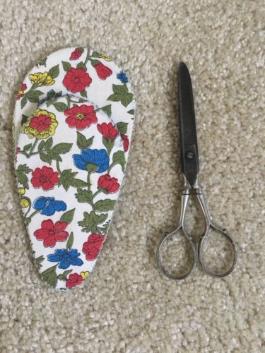 Vintage R J Roberts Razor Scissors Germany In Sheath