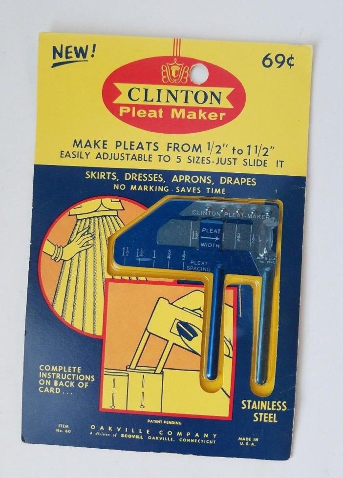 Vintage Clinton Pleat Maker No 61
