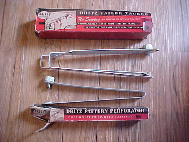 DRITZ 1948 TAILOR TACKER Sewing Accessory Holds Marks Fabric Box Lot Pattern Per