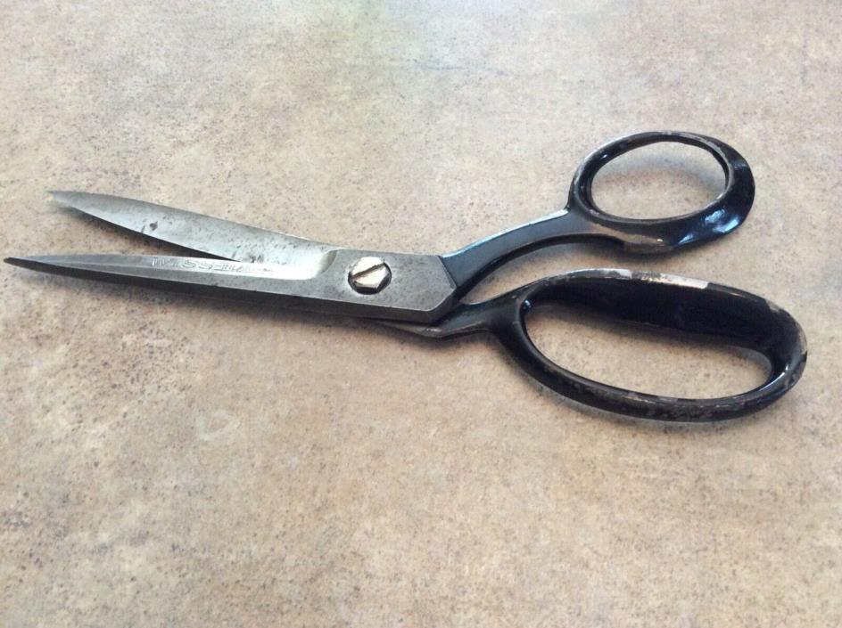 Vintage WISS Inlaid Industrial Shears Scissors 20 Pat #3289296 Made in USA