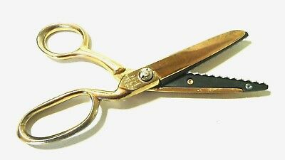 Sheffield England Radiant Golden Age Rustless Pinking Shears Made By Lehands
