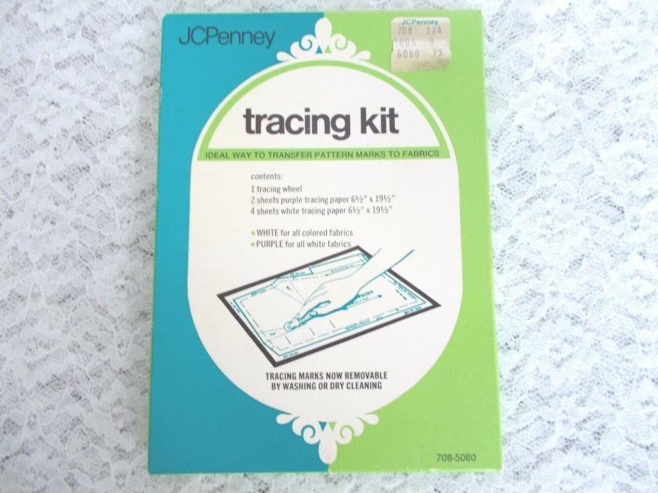 Vintage JC Penney Tracing Kit - Transfers Pattern Marks to Fabric