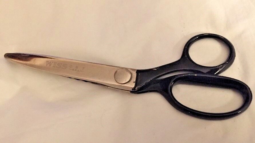 Wiss  Pinking Shears Steel CB-7 Vintage Easy Cutting Scissors USA