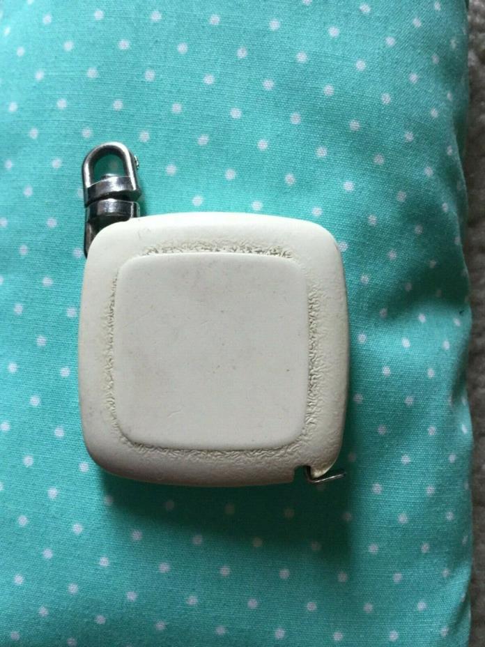 Sewing Tape Measure 36 Inches Cream Plastic Pocket Size Made in Korea