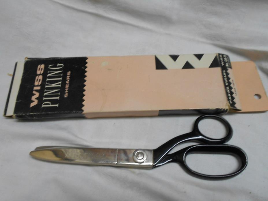 Vintage WISS CB9 pinking shears scissors sewing craft scissor