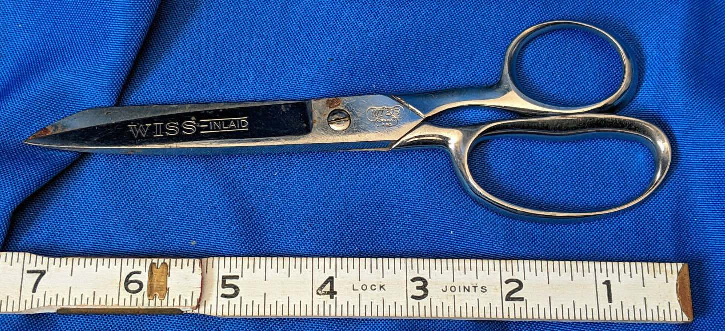 Wiss Inlaid 137 Sewing Scissors Nice Steel Forged Vintage 7