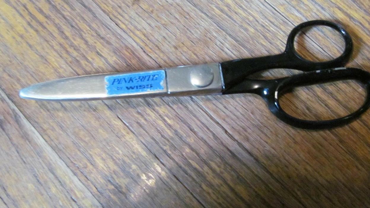 RARE Wiss Pinking Shears, Straight Handle Model PS-77
