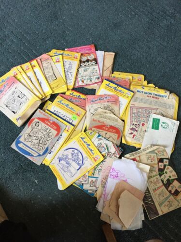 Vintage Aunt Marthas Embroidery Transfers Lot (30)